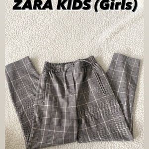 Zara Kids (Girls) Plaid Pants • Size: 13/14 • Color: Black & White Plaid